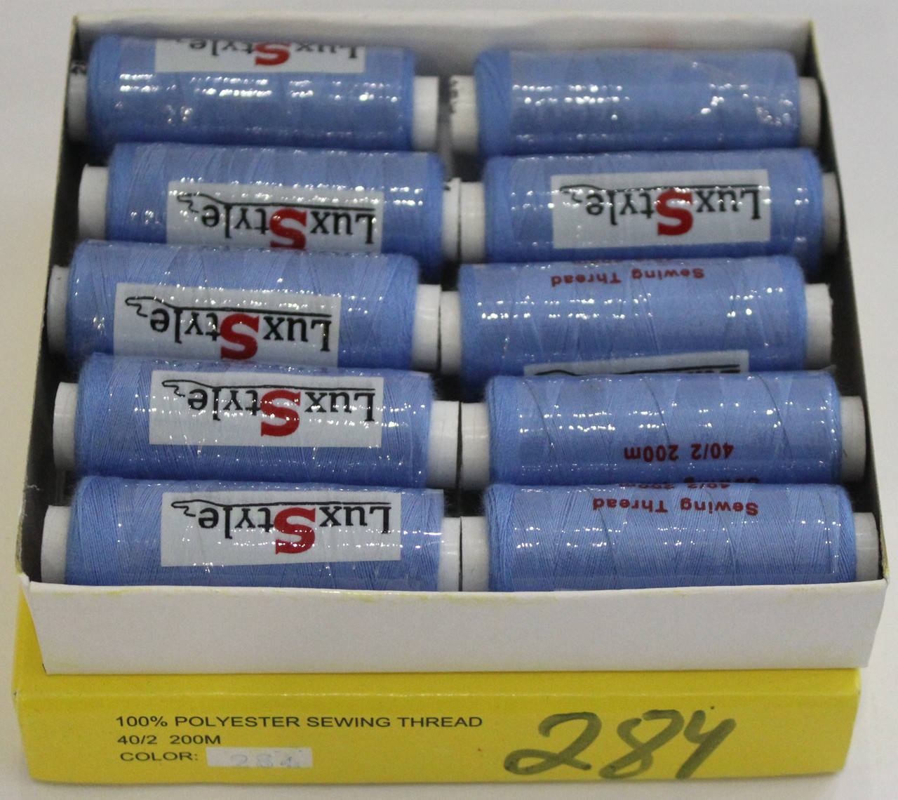 

Нитки швейные LuxStyle 40/2-200м (100% полиэстeр) №284, Разные цвета