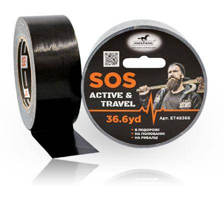 

Армированная лента S.O.S. Active&Travel Mustang Standard 48 мм x 33 м (ET48366), Черный