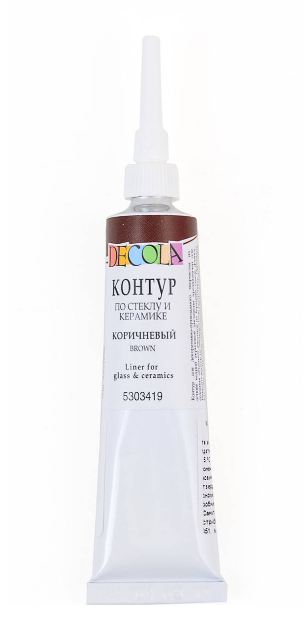 

Контур по стеклу (керам.) 18мл Коричневый 419 Decola
