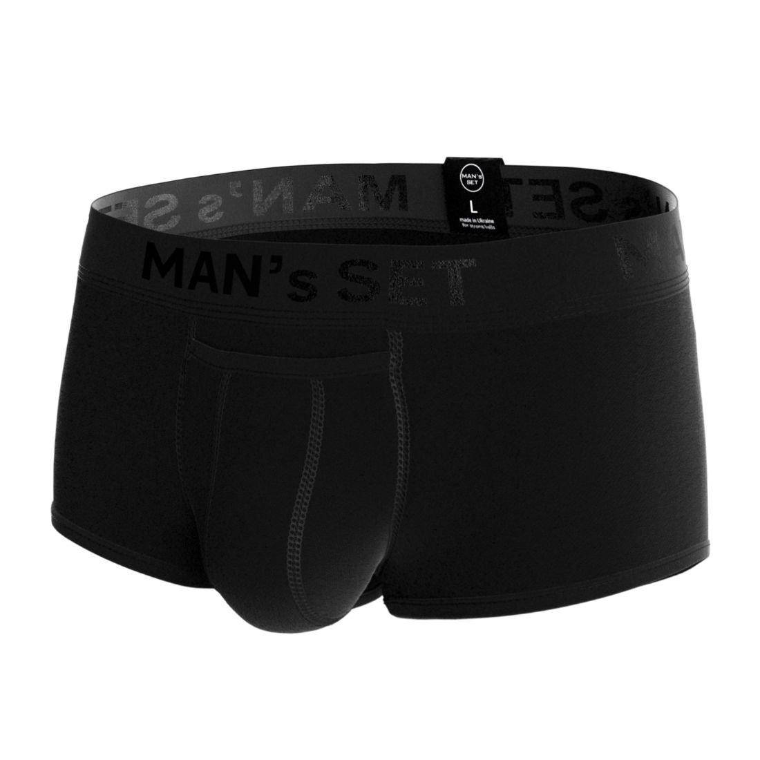 

Мужские анатомические спортивные боксеры из хлопка "Black Series", Sport . черный