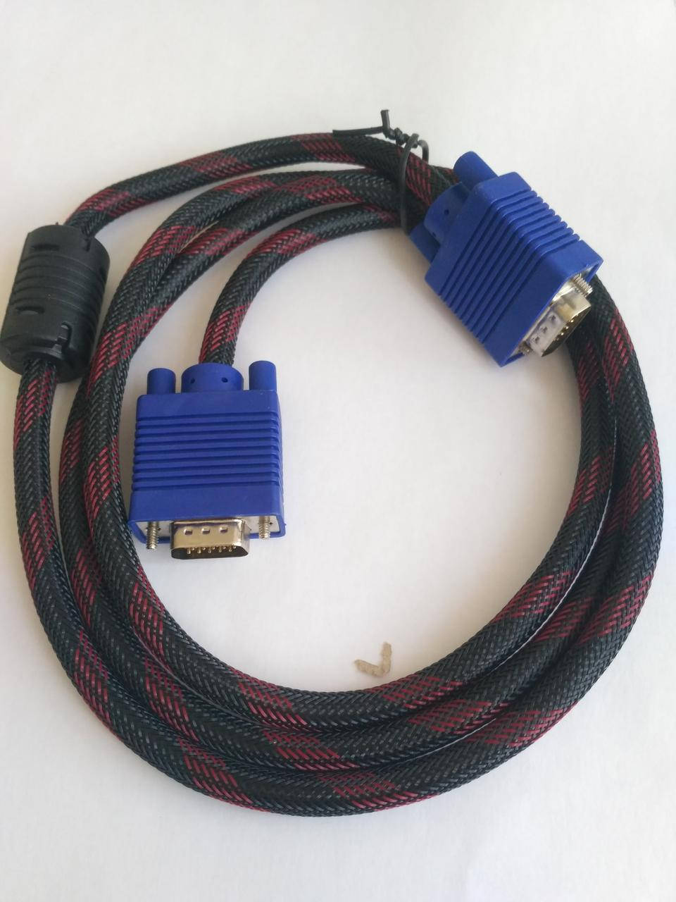 

Кабель VGA папа-папа 1,5м, 1 ферит 8,2 мм, усиленный в обмотке с ферритовым фильтром