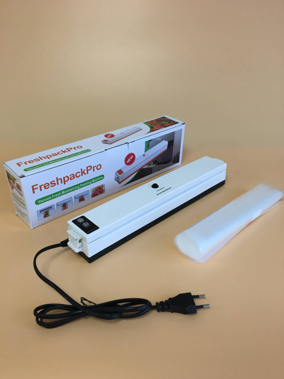 

Вакууматор, бытовой вакуумный упаковщик Freshpack Pro New, белый