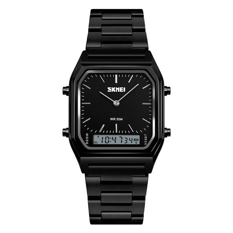 

Skmei 1220 tango черные с черним циферблатом мужские часы