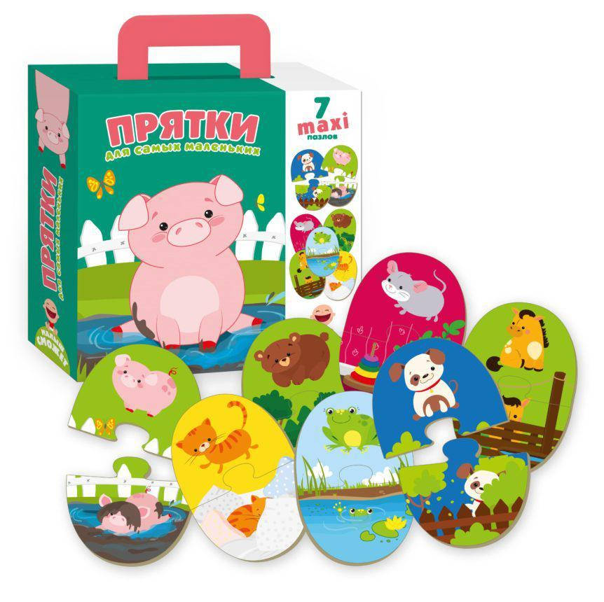 

Пазлы-двойняшки "Прятки" для самых маленьких Vladi Toys