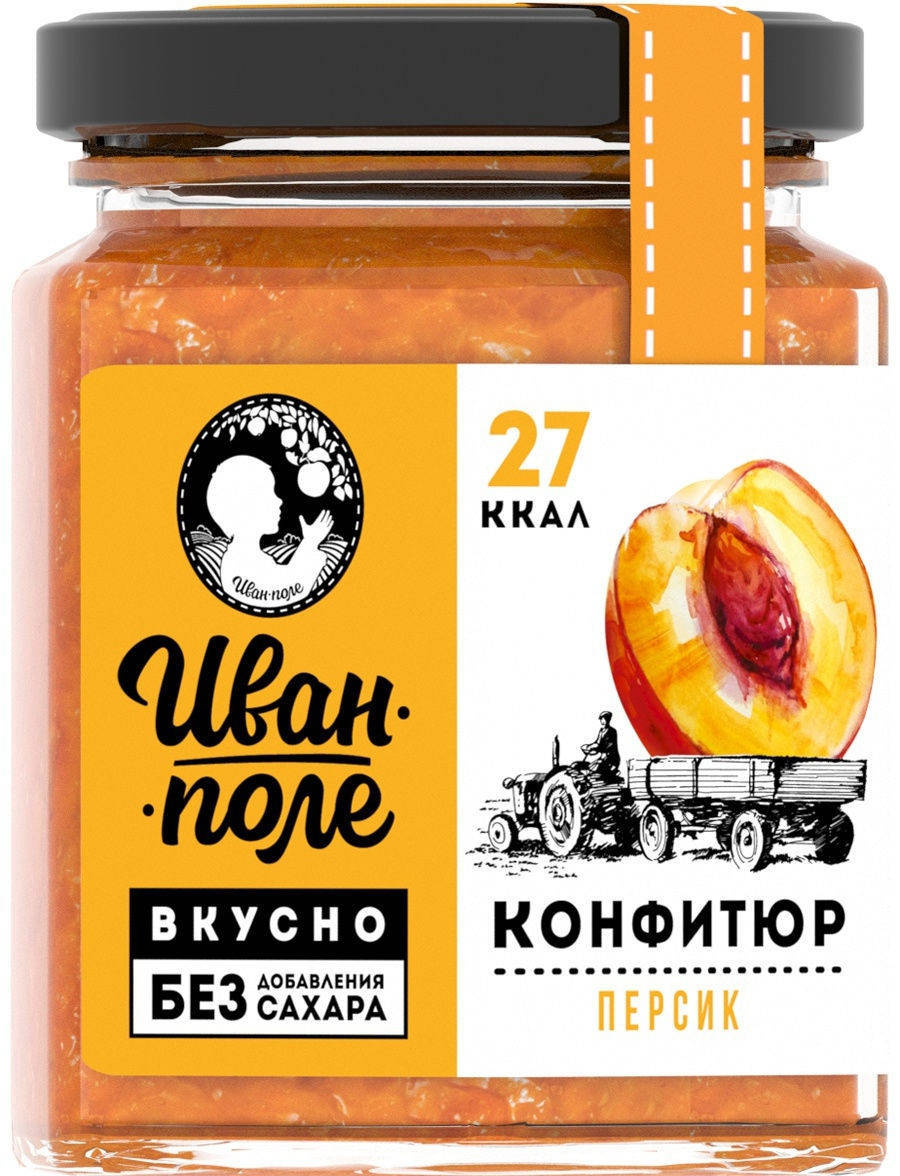 

Низкокалорийный конфитюр «Иван-Поле» Персик (180 грамм)
