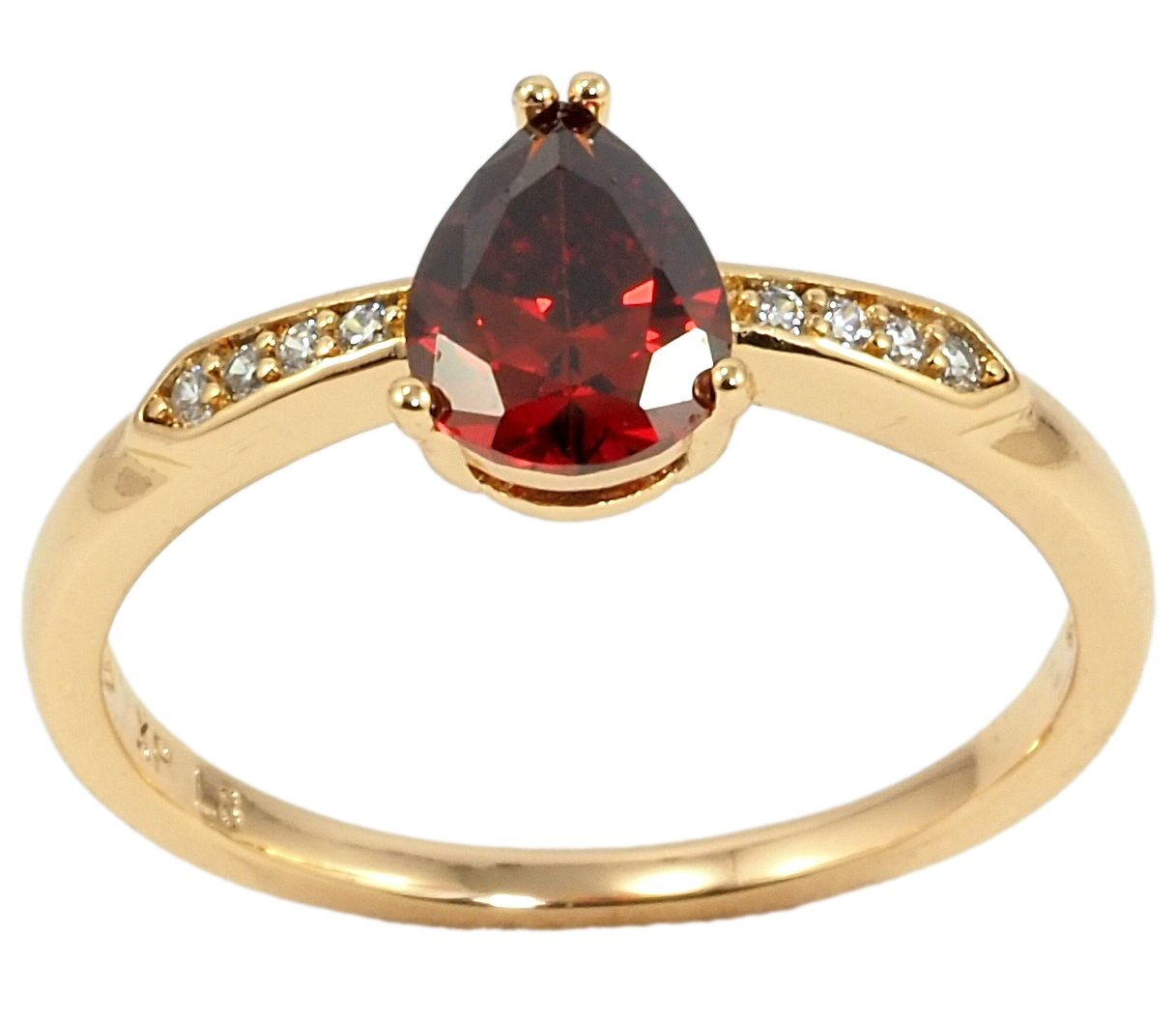 

Кольцо Xuping Позолота 18K "Красный фианит" р.16.5,17.5,18,18.5,19.5,20