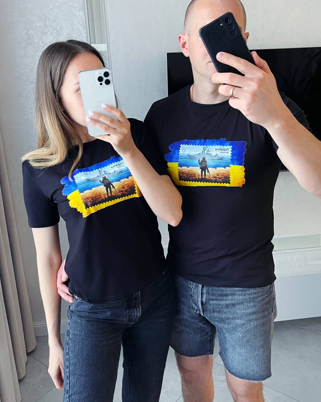 

Женские футболки с украинской символикой, Черный