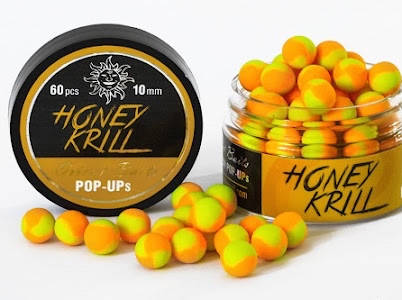 

Бойлы Orient Baits pop ups Honey Krill 8 mm. Premium