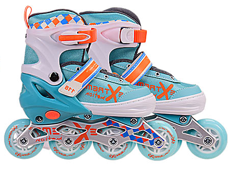 

Ролики Extreme Motion R2051 бирюзовый р.38-41 (24см-27см)
