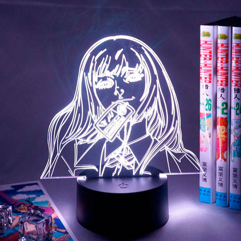 

Настольный светильник-ночник Юмеко Джабами Безумный Азарт - Kakegurui 3D Лампа 16 Цветов USB (14825)