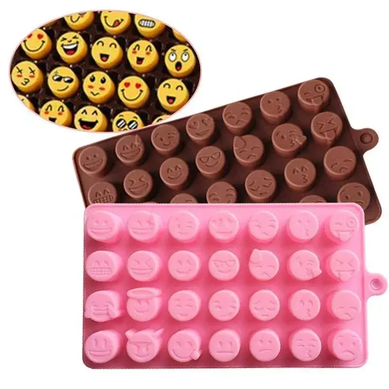 

Силіконова форма для цукерок, льоду, мармеладу Смайлики, Разные цвета