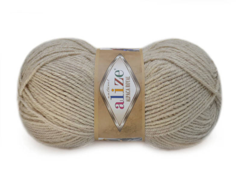 

Alize Alpaca Royal, Бежевый меланж №152
