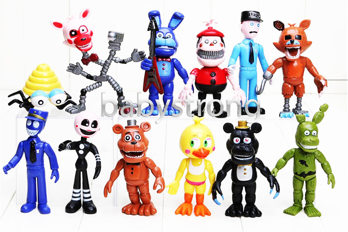 

Коллекция 5 ночей с Фредди 12 шт. Фигурки 10-11 СМ Фнаф Аниматроники Fnaf игрушки