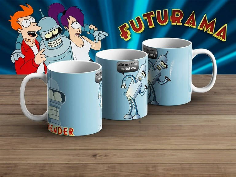 

Чашка Футурама "Поцелуй меня в..." Futurama