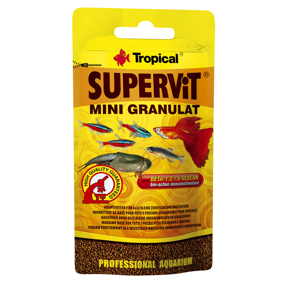 

Корм для аквариумных рыб и ракообразных Tropical SuperVit MINI Granulat