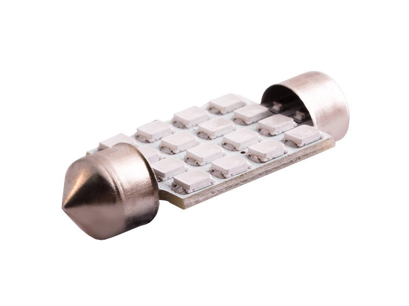 

Светодиодная автолампа C5W SV8.5 12В 39мм SMD3528-16led зеленый
