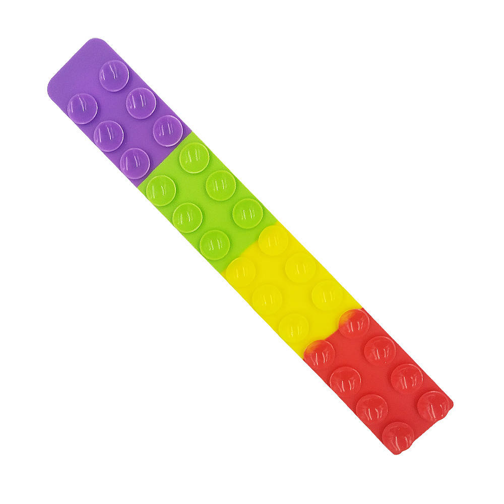 

Сквидопоп силиконовая лента игрушка-антистресс Squidopop с липучками Прямоугольник комбинация 4 цветов