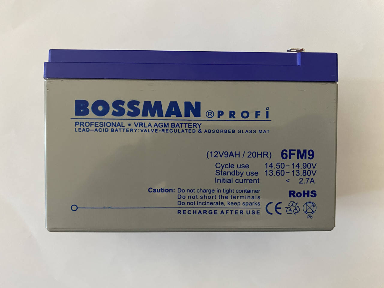

Аккумулятор для детских электромобилей Bossman-Profi 6FM9