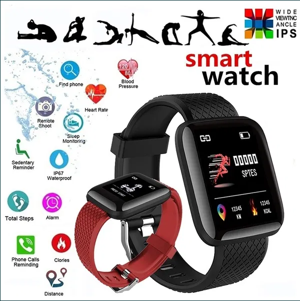 

Смарт часы Smart Band 116 Plus фитнес браслет D13 трекер как Apple