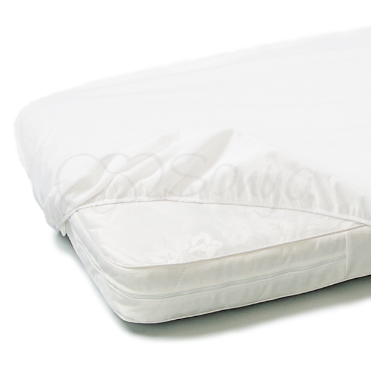 

Наматрасник непромокаемый натяжной в кроватку 60х120, Белый