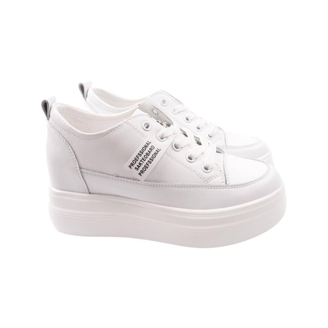 

Кеды женские Farinni белые натуральная кожа, Белый