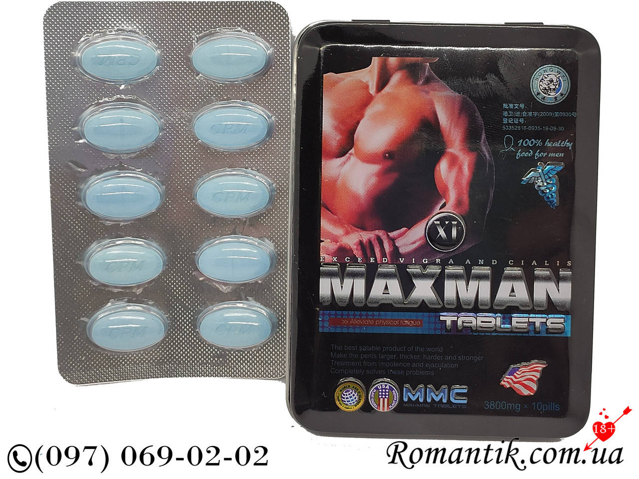 

Таблетки для потенции MAX MAN 11 Максмен