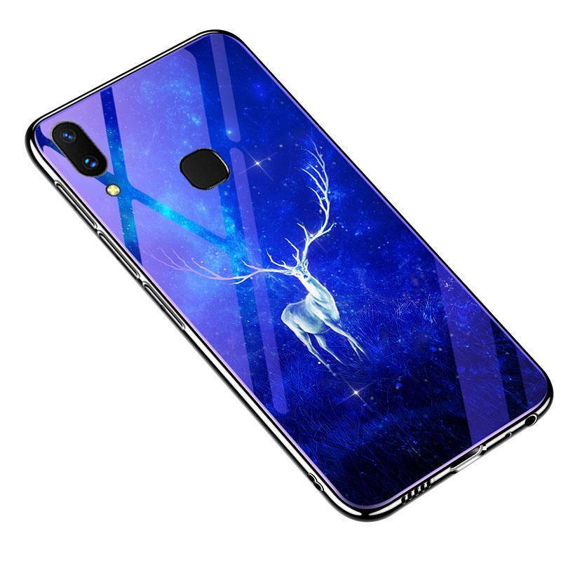 

Чехол Glass-Case для Xiaomi Mi Play бампер стеклянный Deer