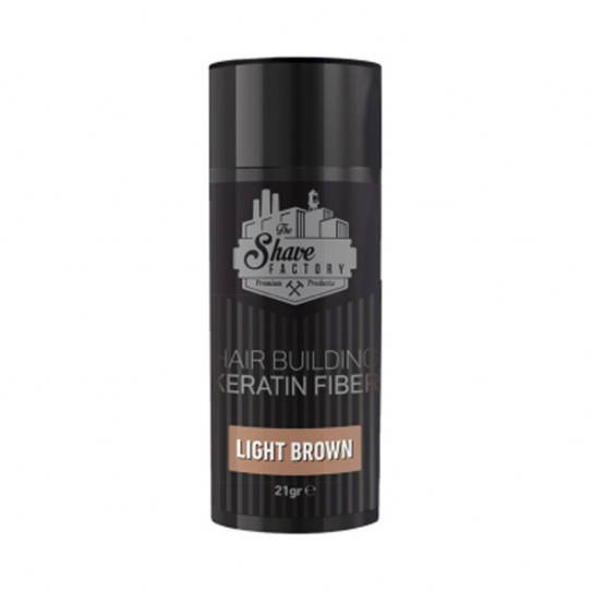 

Кератиновое волокно для наращивания волос Shave Factory Keratin Fiber Light Brown 21г