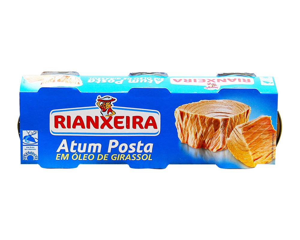 

Тунец консервированный в подсолнечном масле Rianxeira, 3шт*80г