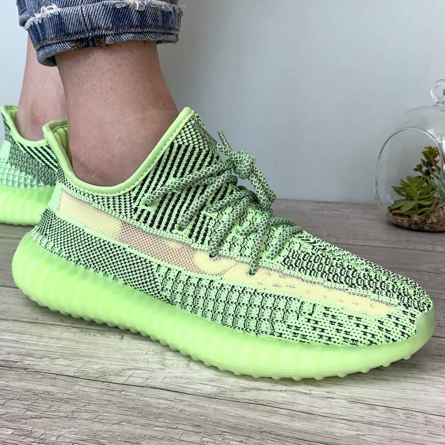 

Мужские кроссовки Adidas Yeezy 350 BOOST, зеленый, рефлектив, Китай 42, Зелёный
