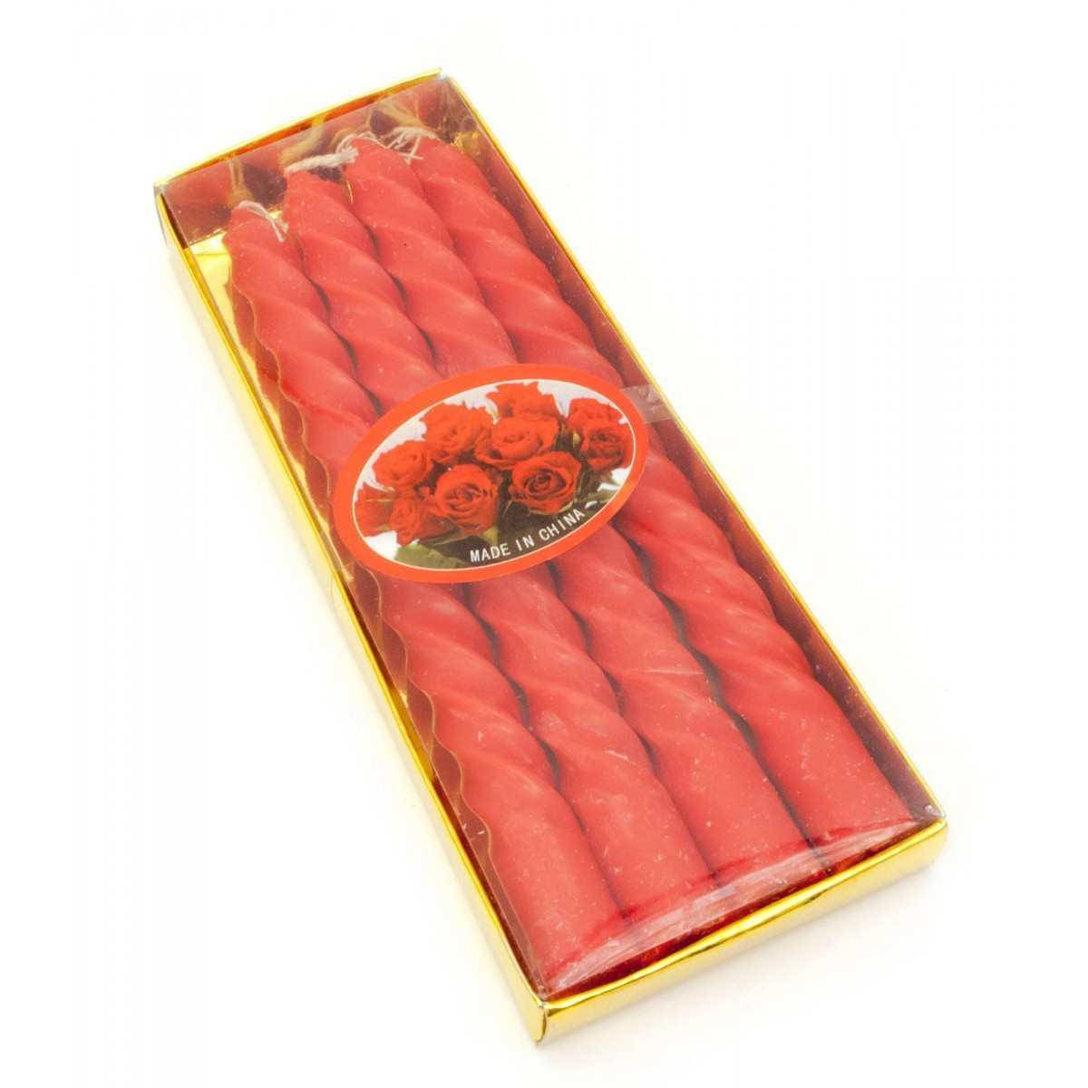 

Свечи красные (набор 4 штук)(15,5х6,5х2 см), Красный