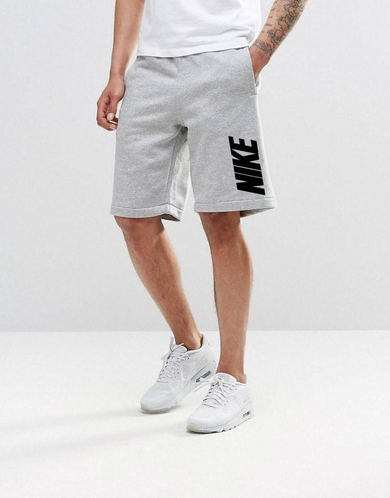 

Шорты Nike ( Найк ) серые большое лого, Серый