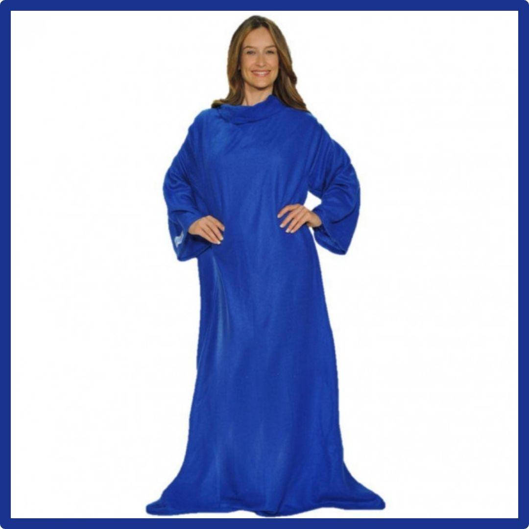 

Плед с рукавами SNUGGIE синий| Одеяло-плед| Флисовый плед - 200160