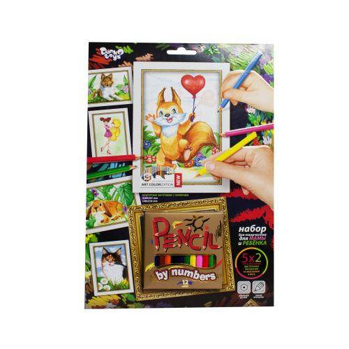 

Картина по номерам "Pencil by numbers: Белочка"