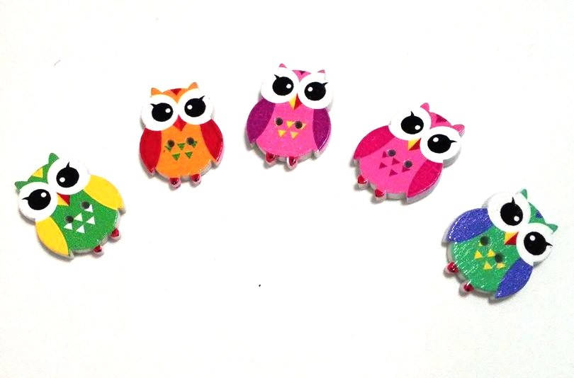 

Пуговицы декоративные "Cова 1" 10шт в упаковке