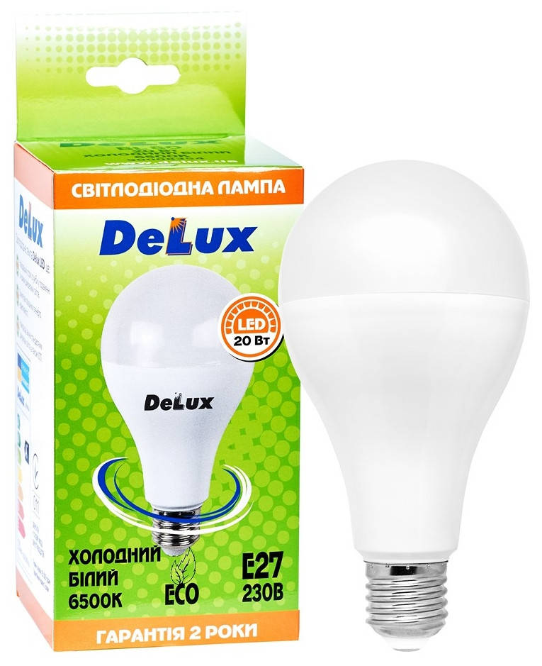 

Лампа Светодиодная 20Вт E27 6500K DELUX BL 80