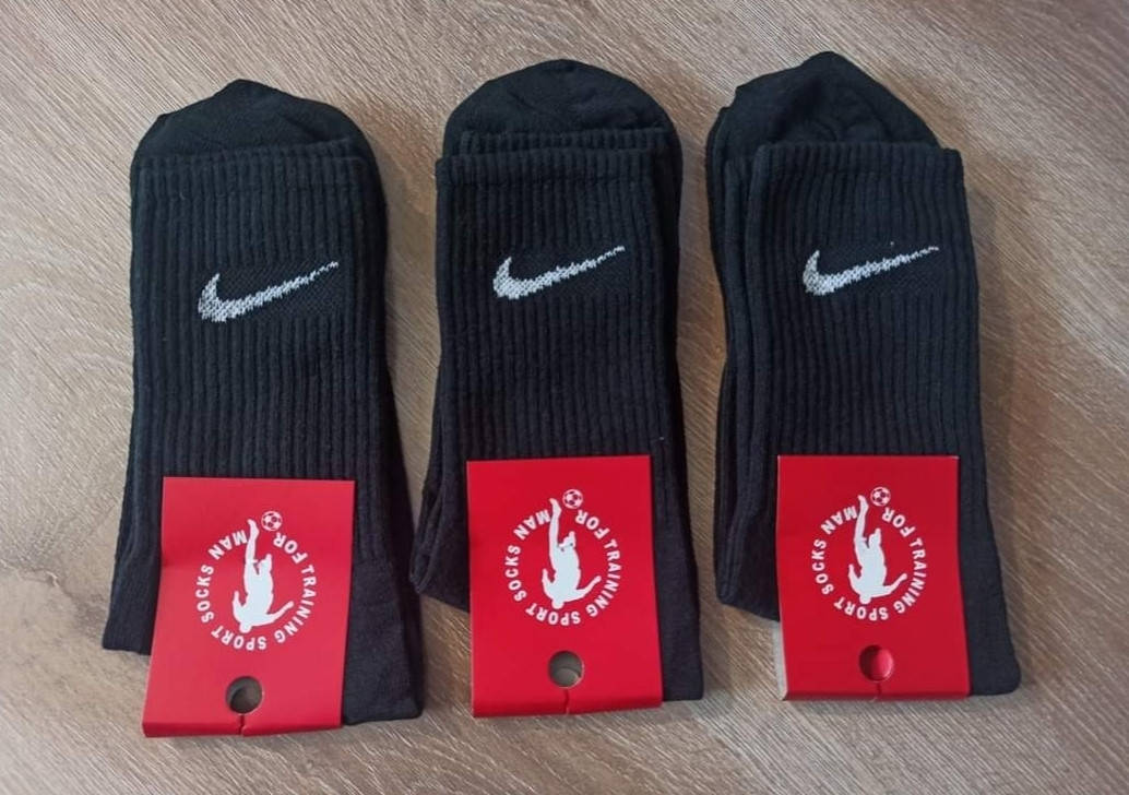 

Шкарпетки Демісезонні високі Nike р.35-39, Черный