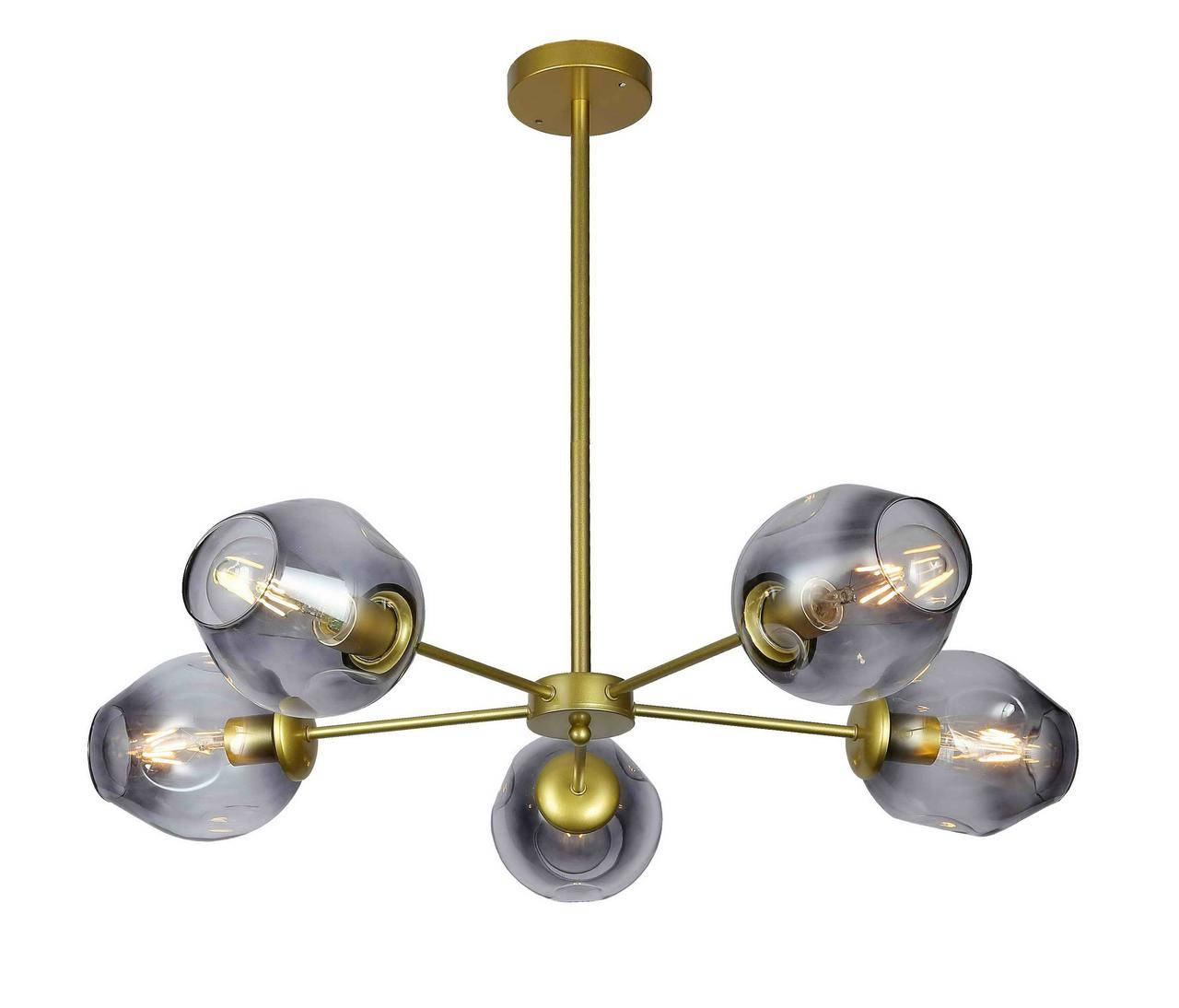 

Люстра молекула Levistella 7526039-5 GD+BK, Черный