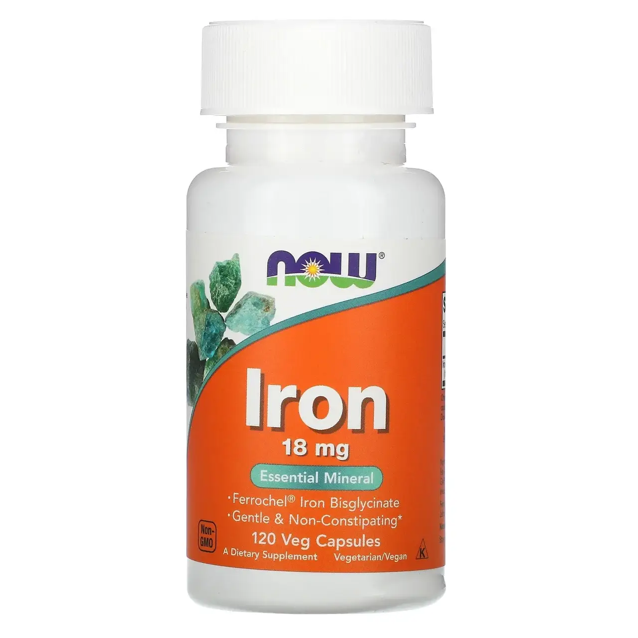 

Железо, Iron, Now Foods, 18 мг, 120 капсул (NOW-01443)