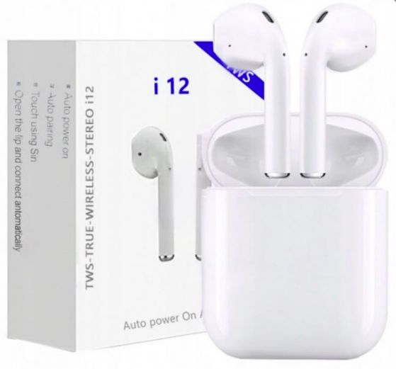 

Беспроводные наушники AirPods i12 TWS Bluetooth White, Белый