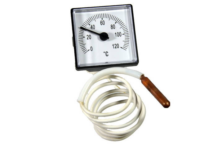 

Термометр для котла SD Plus 0-120°C 45*45mm с капилляром