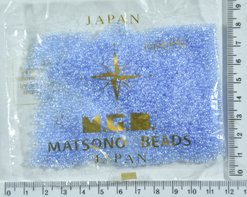 

Бисер №11/0 "MATSUNO"-Япония(50гр) №512 прозр бл голуб уп=1шт