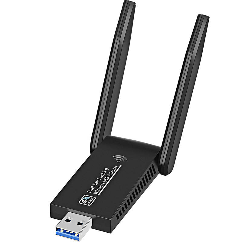 

Двухдиапазонный Wi-Fi адаптер U&P 6B17 AC1300 2.4/5GHz Black (HG-6B17-BK)