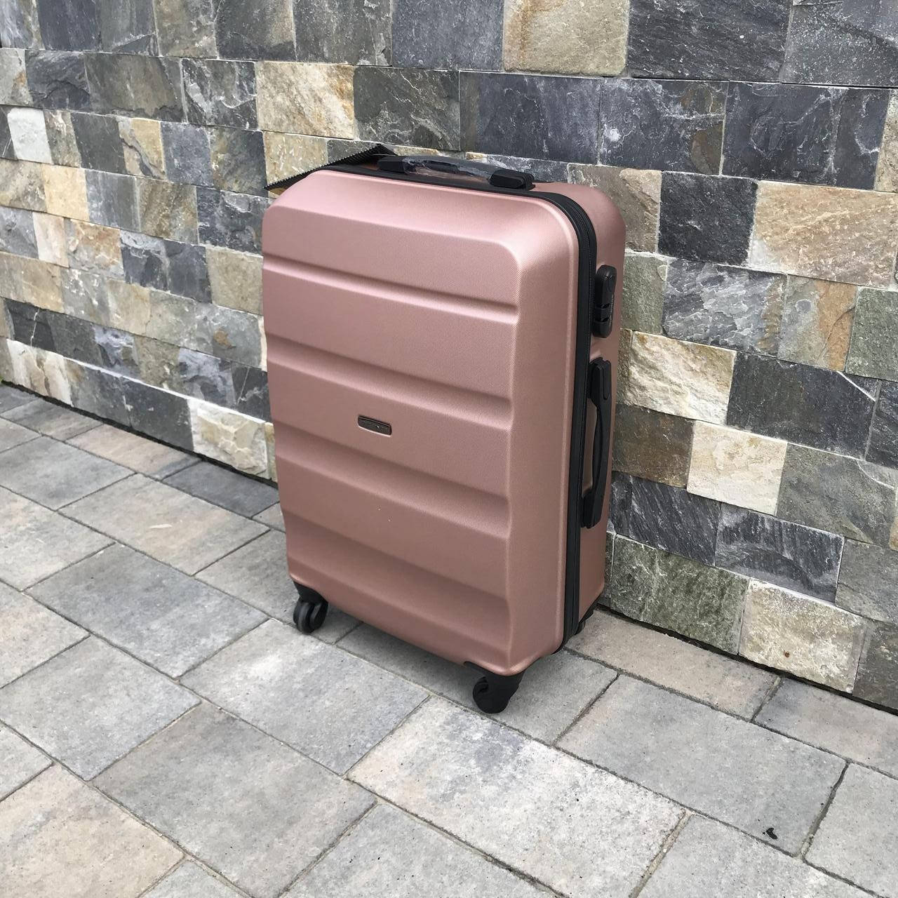 

Чемодан дорожный  Wings AT01 M Розовое золото