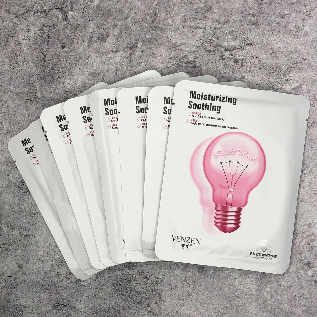 

Освіжаюча тканинна маска для обличчя Venzen Moisturizing Soothing Bright Mask