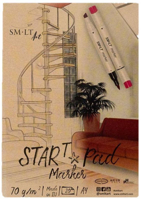 

Склейка для маркеров STAR T А4, 70г/м2, 20л, SMILTAINIS