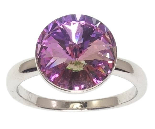 

Кольцо Xuping Родий с кристаллами Swarovski "Кристалл Paradise Shine ø 12мм" р.16,17,17.5,18.5,19