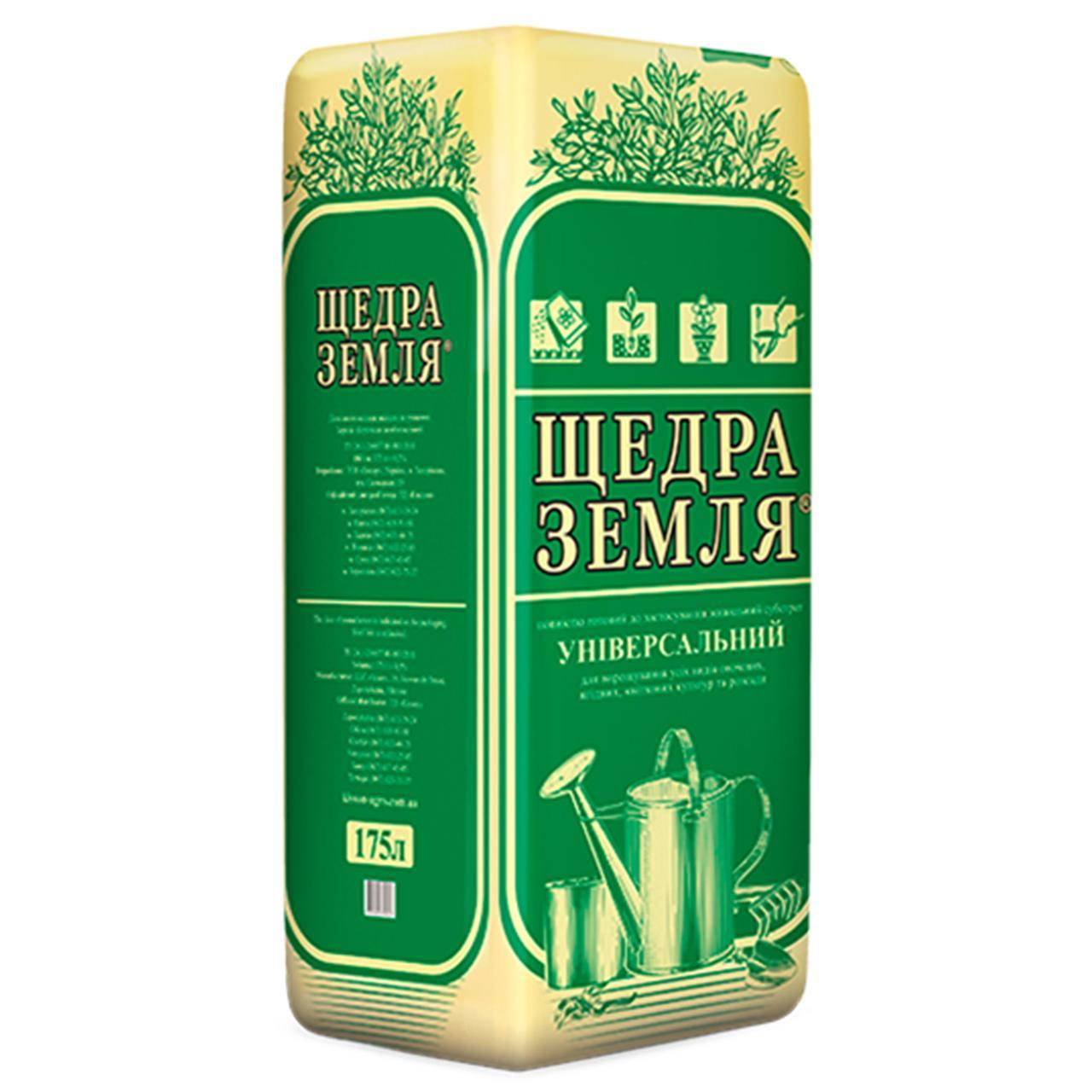 

Субстрат ЩЕДРА ЗЕМЛЯ 175л почвосмесь