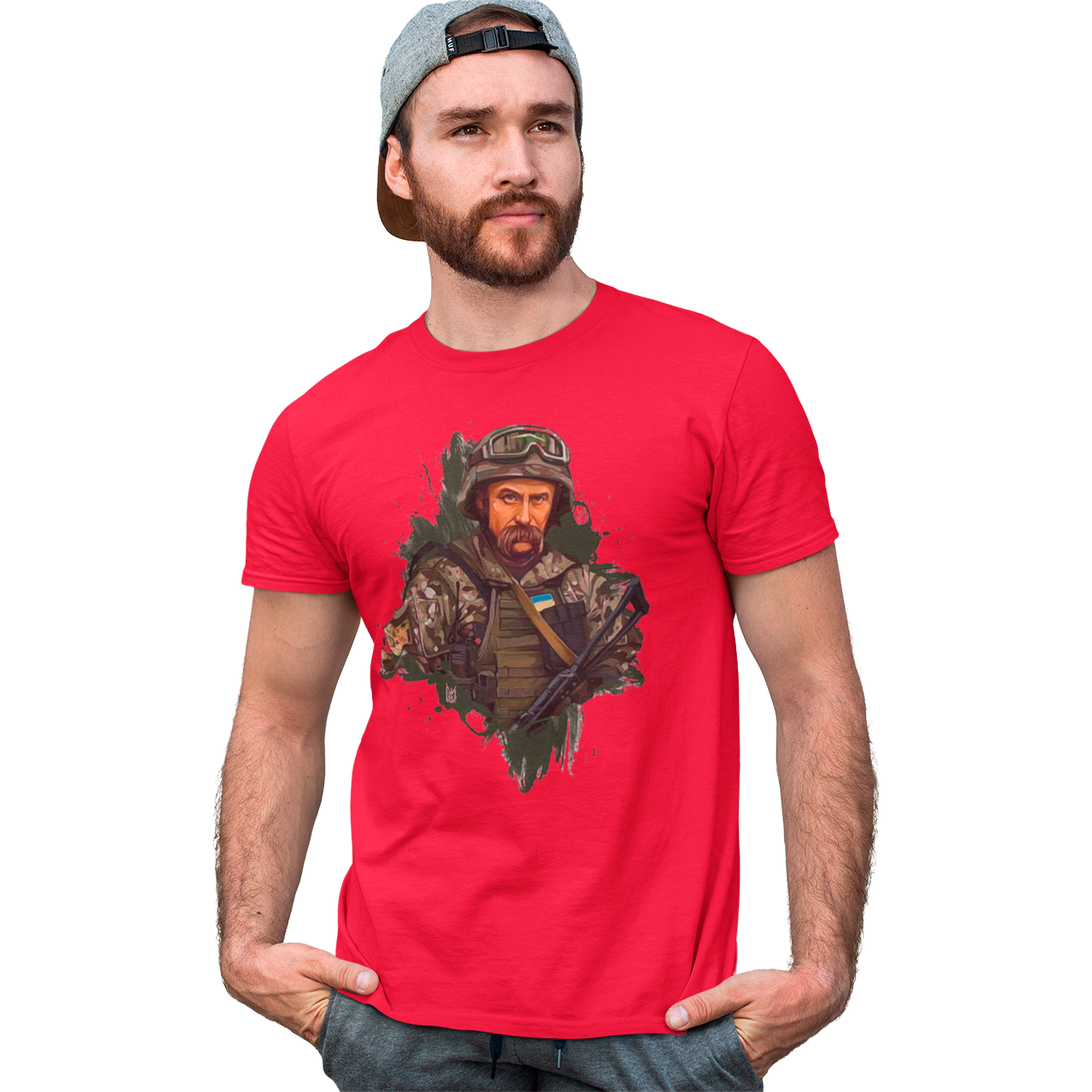 

Футболка мужская Тарас Шевченко Красный, 2XL