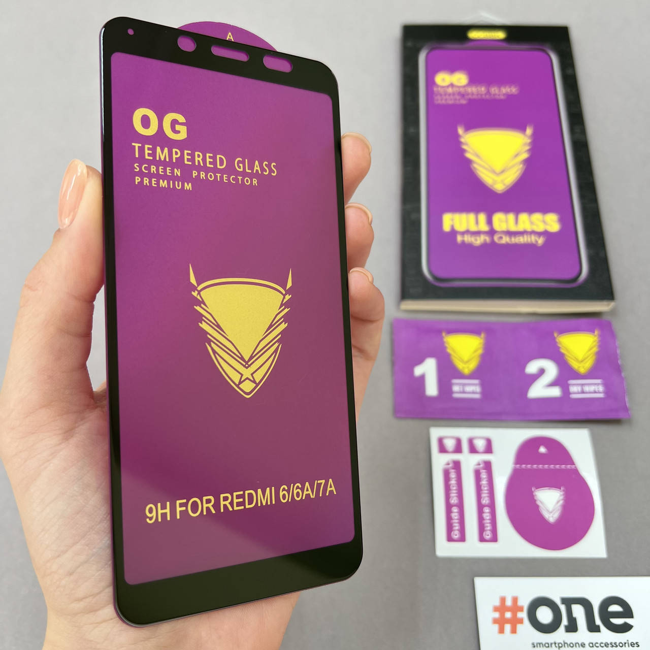 

Защитное стекло для Xiaomi Redmi 6 5D OG на весь экран стекло на телефон сяоми редми 6 черное, Черный